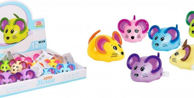 Plastová natahovací myš 8 cm
