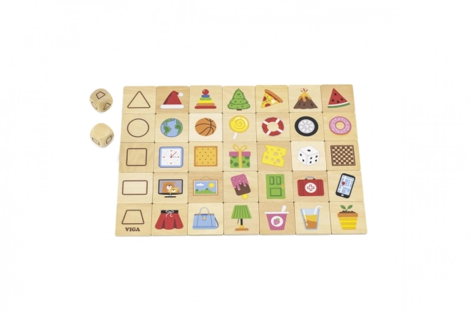 Dřevěné vzdělávací puzzle VIGA – odpovídající tvary