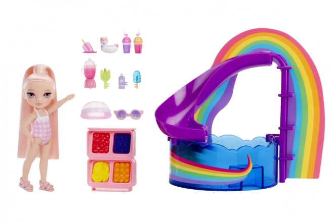 Rainbow High sada s bazénem a sestrou