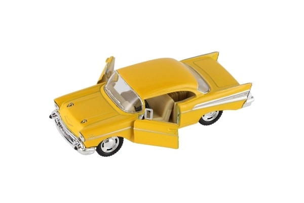 Auto Kinsmart 1957 Chevrolet Bel Air kov/plast 12cm 4 barvy na zpětné natažení 12ks v boxu