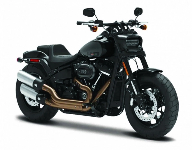 Kovový model HD 2022 Fat Bob 114 1/18 černý