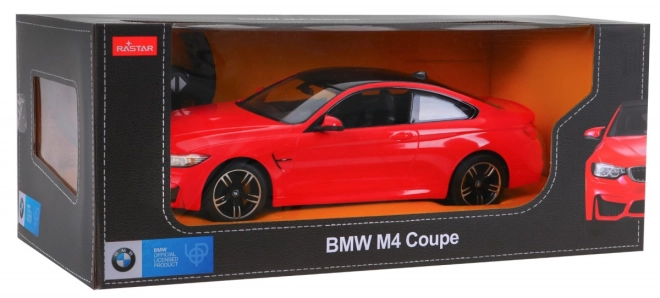 BMW M4 Coupe RASTAR model 1:14 + 2,4 GHz dálkové ovládání – Červené