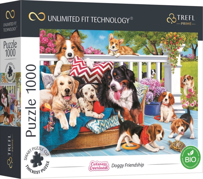 Puzzle Cuteness Overload: Psí přátelství 1000 dílků