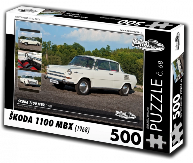 RETRO-AUTA Puzzle Škoda 1100 MBX 500 dílků