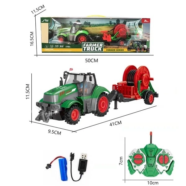Traktor se zavlažovací hadicí R/C