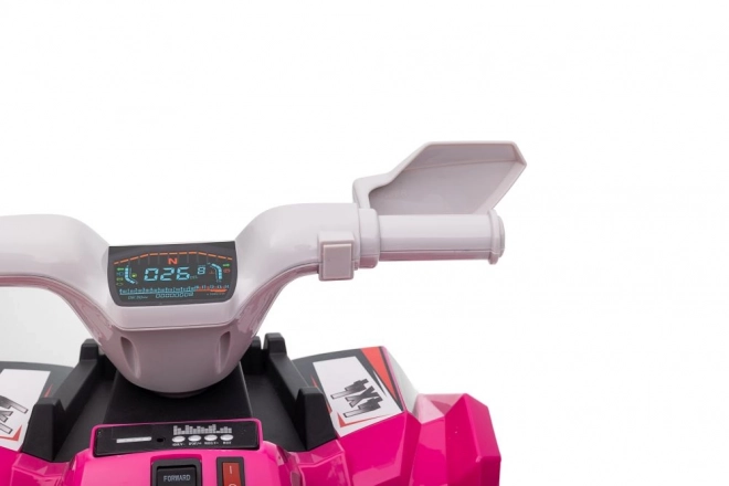 Růžová bateriová čtyřkolka XMX630T s přívěsem