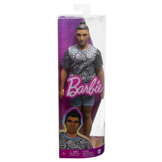 Panenka Barbie Fashionistas Ken s hnědými vlasy