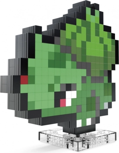 Pixelová figurka BULBASAUR s retro vzhledem