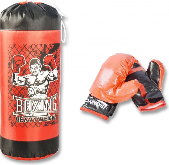 Boxovací pytel s rukavicemi 18x49 cm