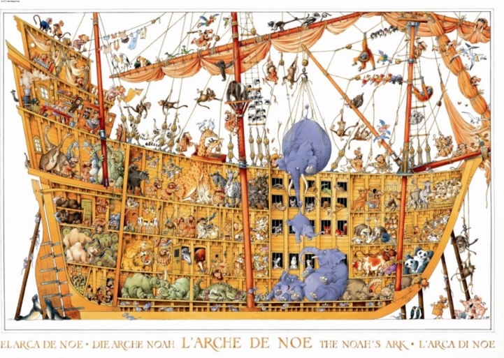 Puzzle Noemova Archa 2000 Dílků od HEYE