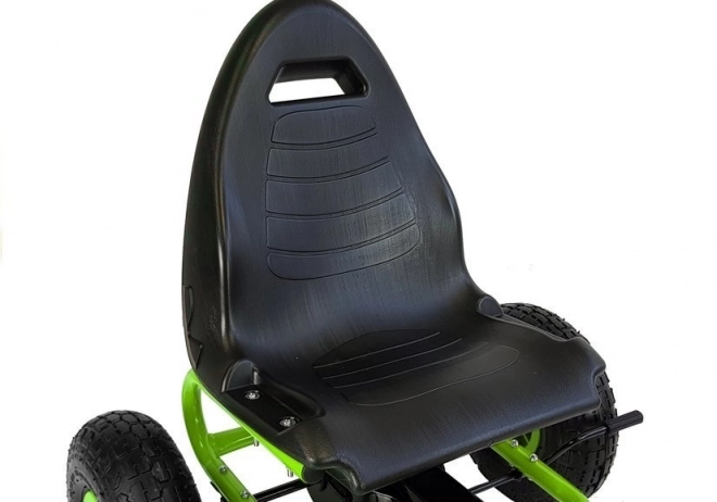 Dětský šlapací zelený go-kart