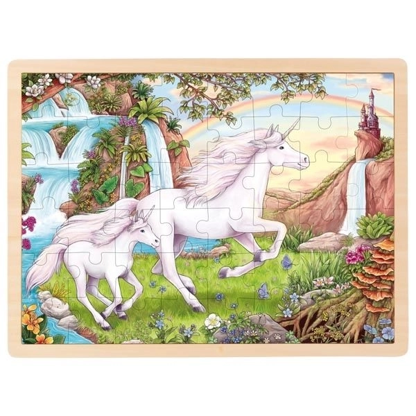 Puzzle Jednorožci v říši pohádek 48 dílků
