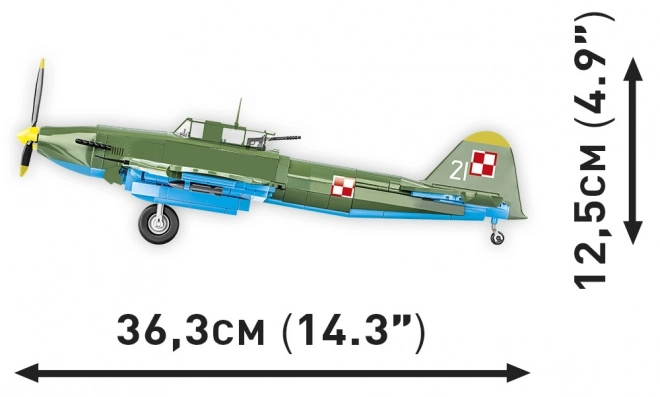 Historická kolekce WWI IL-2M3 Shturmovik 625 kostek