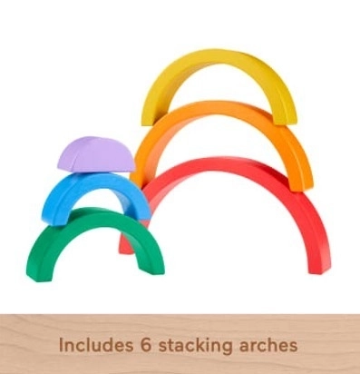 Dřevěná skládací duha Fisher-Price pro děti