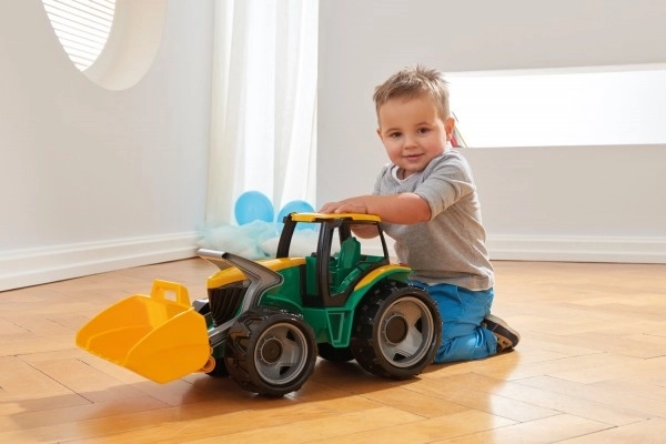 Dětský traktor se lžící Zeleno-žlutý