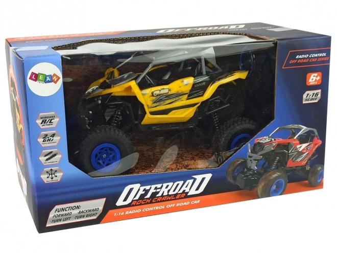 Dálkové ovládání off-road 2,4 GHz 1:16 žlutá