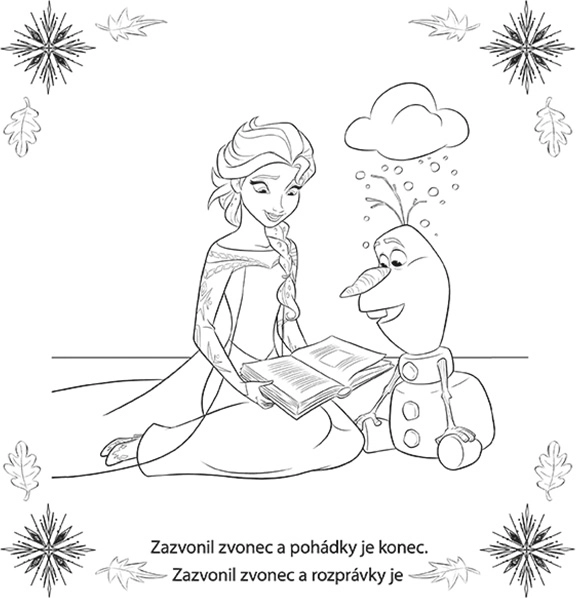 Pexeso v sešitu Ledové království
