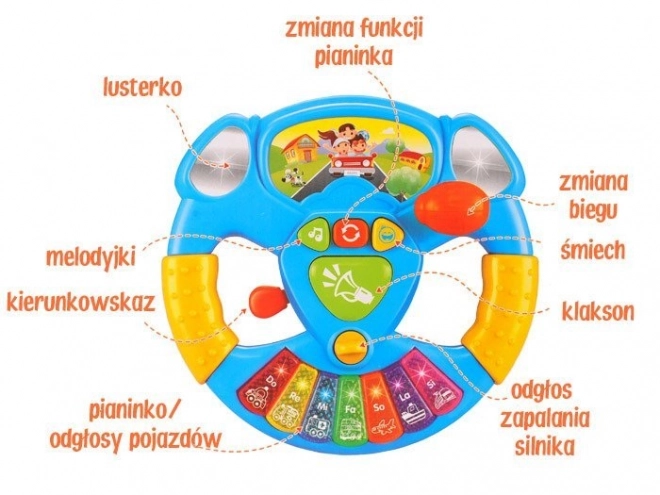 Interaktivní hudební zvuky volantu ZA1592