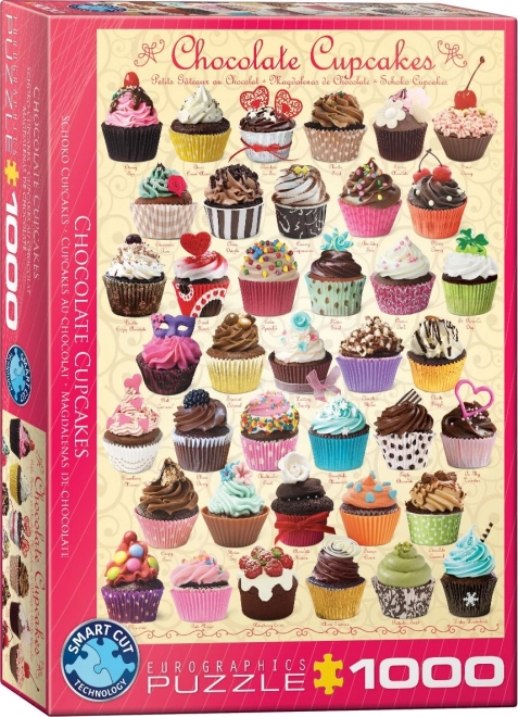 EUROGRAPHICS Puzzle Čokoládové dortíky (Cupcakes) 1000 dílků