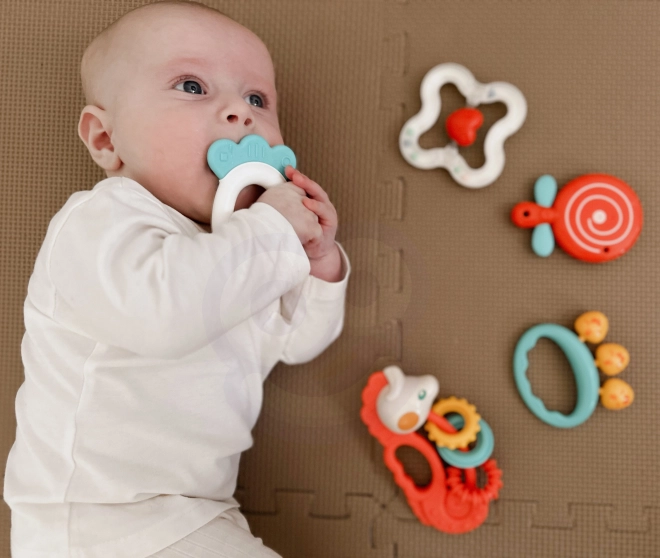 Sada smyslových kousátek a chrastítek WOOPIE Baby