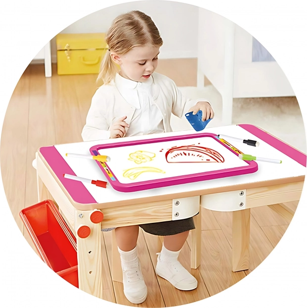 Tabule WOOPIE 3v1 Magnetická Sucho stíratelná Malování Světlem
