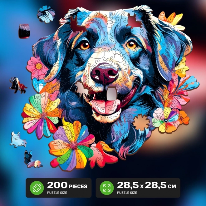 EscapeWelt dřevěné puzzle pes 200 dílků