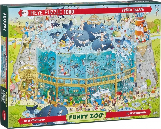 HEYE Puzzle Šílená ZOO: Expozice Oceán 1000 dílků