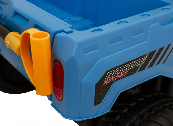 Dětské autíčko Pick-Up Speed 900 Blue + pohon 4x4 + pohyblivá naběračka + nosič zavazadel + dálkové ovládání + lopata + LED audio