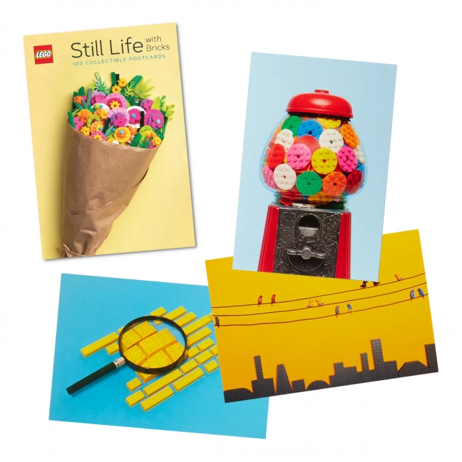LEGO zátiší s kostkami – sada 100 pohlednic