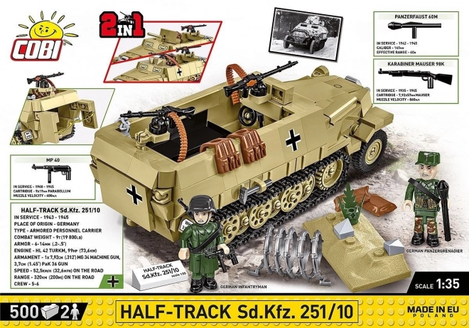 Kostičky Half-Truck Sd.Kfz.251 - Stavebnice COBI