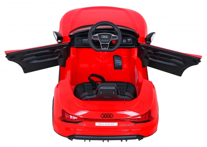 Audi RS E-Tron GT dětské elektrické auto s ovladačem a pohonem 4x4 – Červená