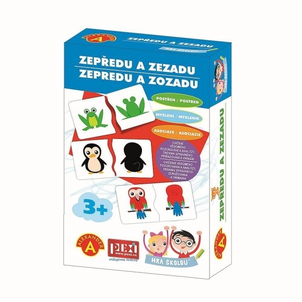 Hra školou zepředu a zezadu kreativní hra