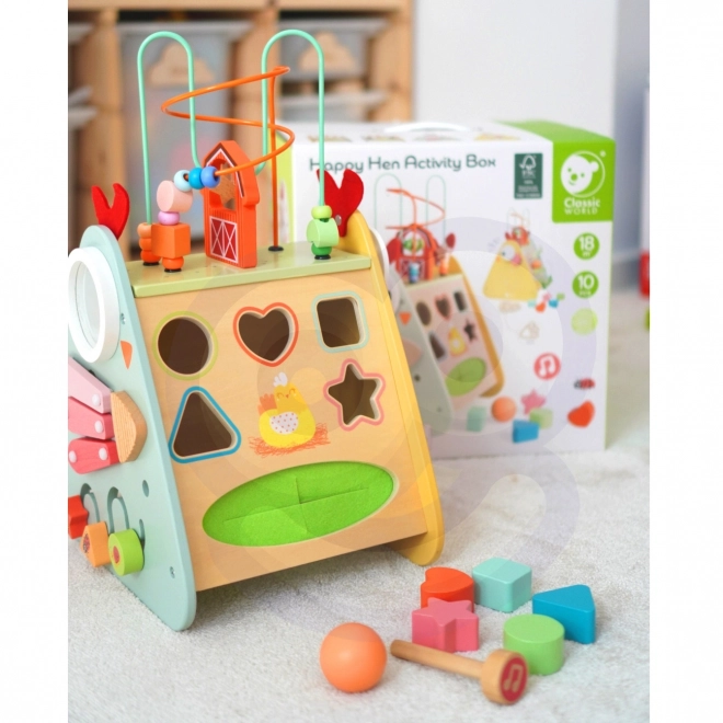 Montessori kostka farma pro děti