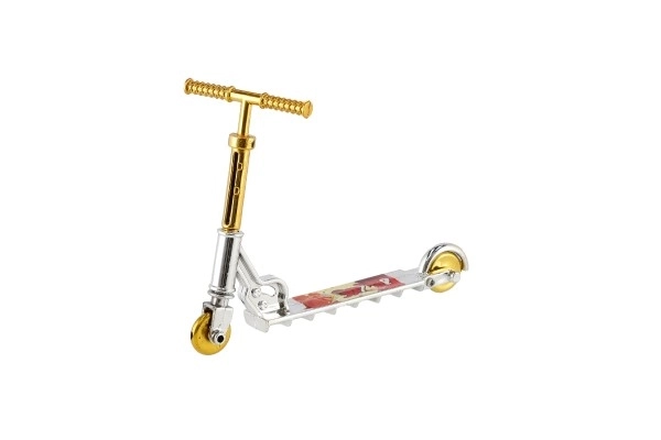 Mini prstová koloběžka plastová 10 cm s různými barvami