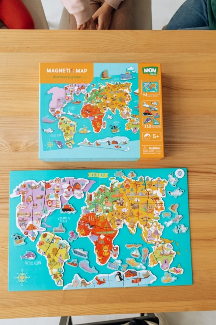 Magnetická hra Mapa světa