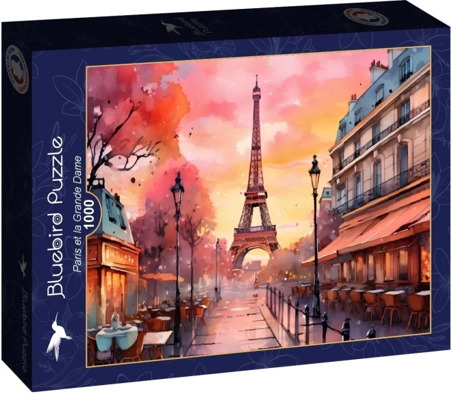 Puzzle Paříž et la Grande Dame 1000 dílků