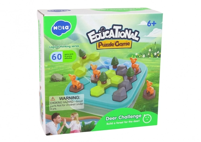 Vzdělávací Hra Puzzle Lesní Zvířata