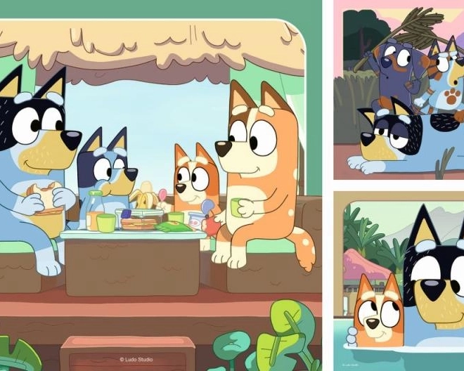 Puzzle Bluey 3x49 dílků