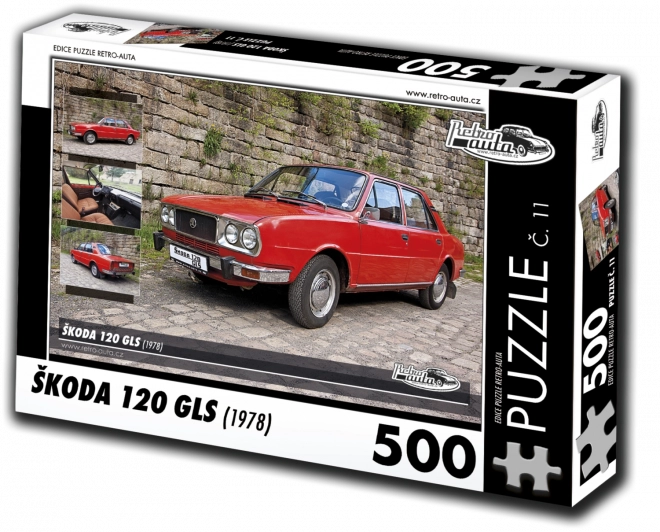 Retro puzzle Škoda 120 GLS 500 dílků
