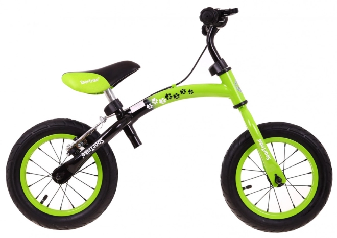 Dětské krosové kolo Boomerang SporTrike + variabilní uspořádání rámu – Zelené