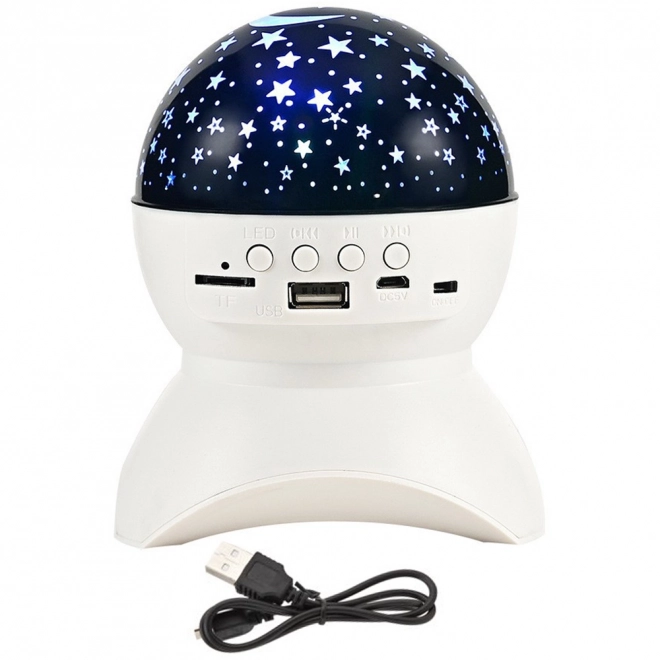 Noční LED projektor s reproduktorem a Bluetooth