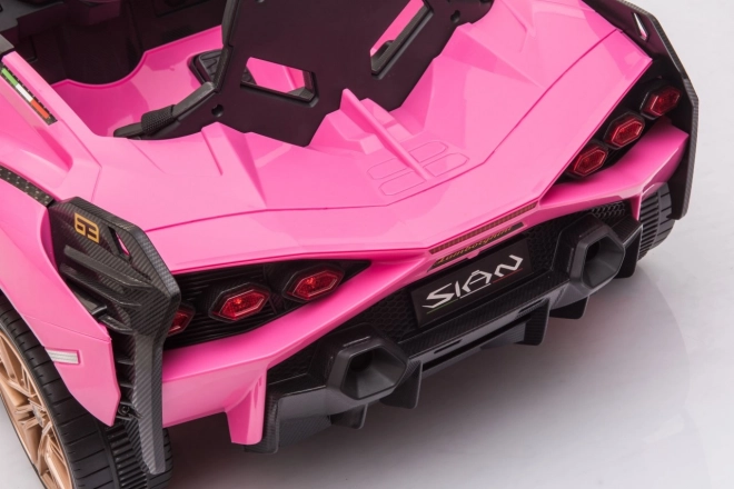 Lamborghini SIAN dětské auto na baterii s ovladačem – Růžové