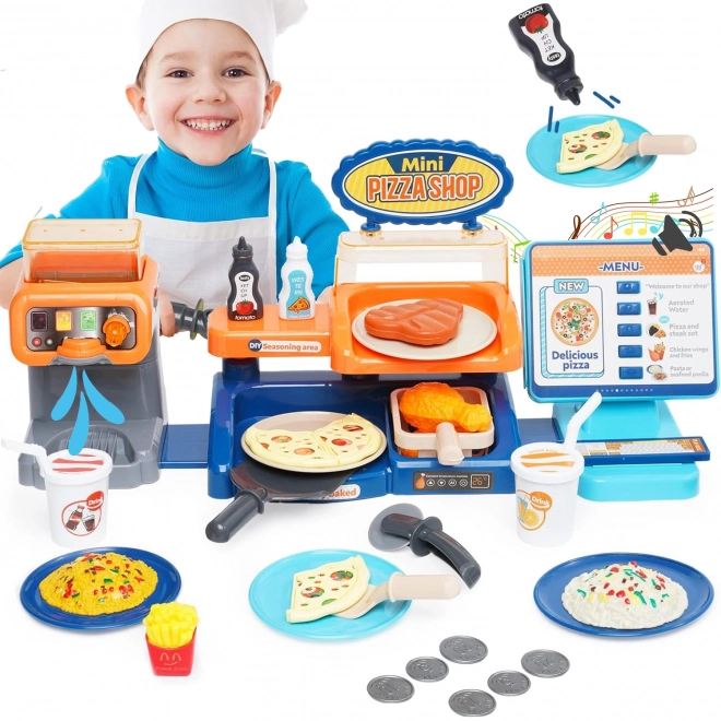 Dětská hrací sada Mini Pizza Shop