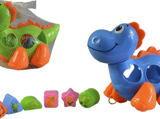 Dinosaurus s kostkami 27 cm