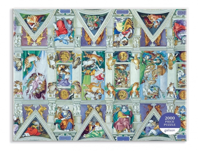 GALISON Puzzle Meowsterpiece: Strop Sixtínské kaple 2000 dílků