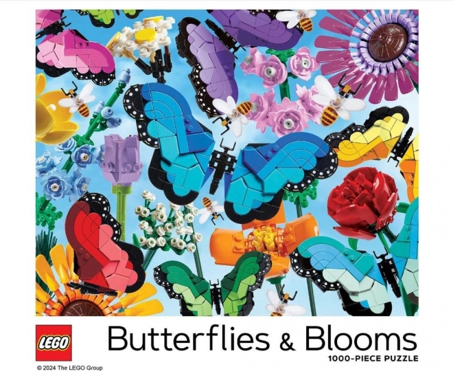 Puzzle LEGO Motýli a Květiny 1000 dílků