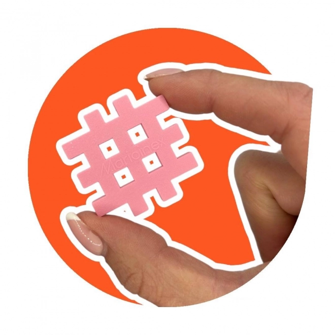 Konstrukční kostky Waffle mini pastel 500 kusů