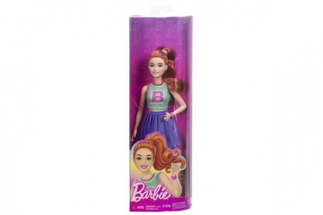 Panenka Barbie Fashionistas v roztomilém outfitu roztleskávačky