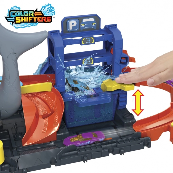Město Hot Wheels Ultra Myčka Žralok