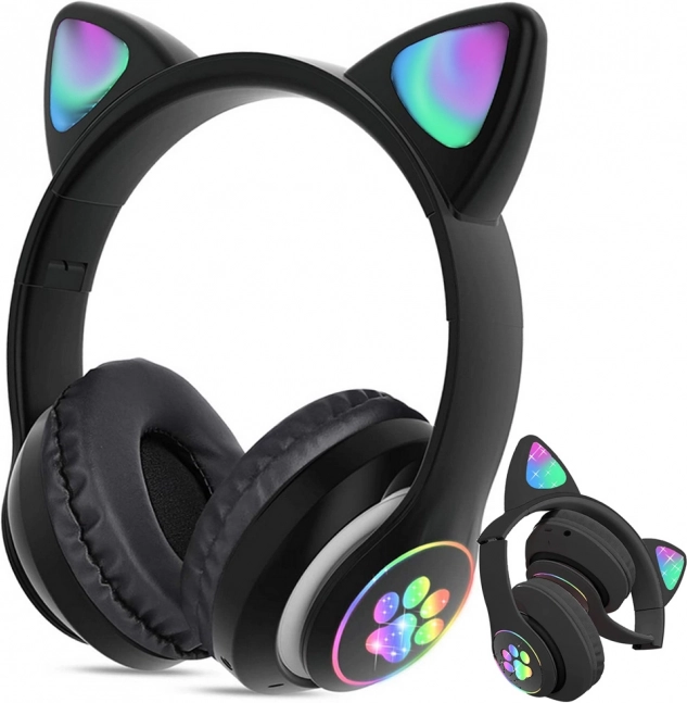 RGB kočičí uši, které září stylem